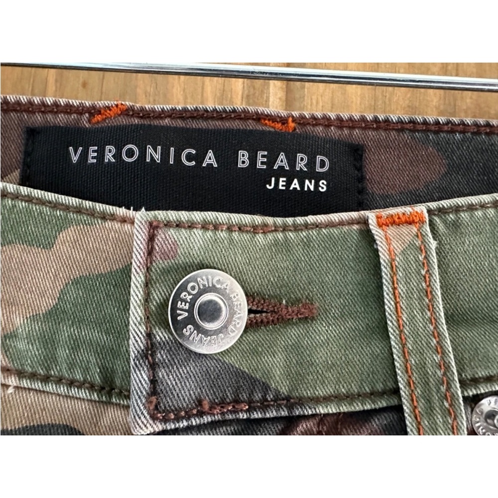 Veronica Beard Camo Jeans - Green Camouflage